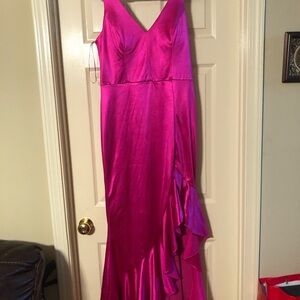 Elegant Pink Evening Gown